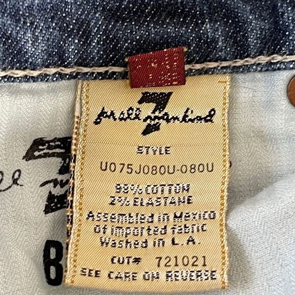 7 For All Mankind Mid Rise Original Bootcut Jeans Sz 26 - Picture 7 of 11